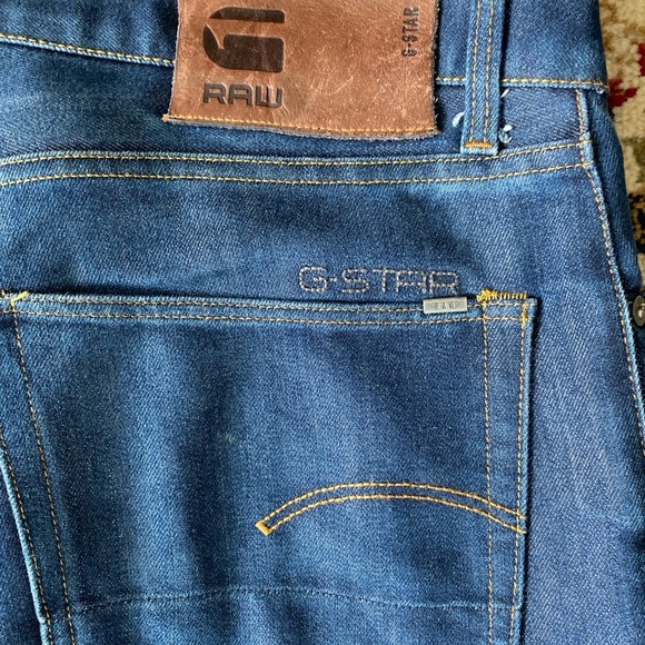 G-Star Raw Straight Blue Jeans Modern Denim Fit Size 34/32 - Picture 3 of 5